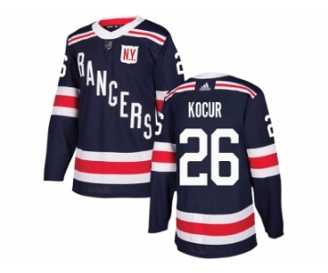 Men Adidas New York Rangers #26 Joe Kocur Navy Blue Authentic 2018 Winter Classic Stitched NHL Jersey