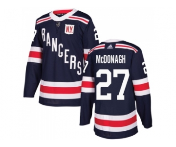 Men Adidas New York Rangers #27 Ryan McDonagh Navy Blue Authentic 2018 Winter Classic Stitched NHL Jersey