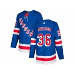 Men Adidas New York Rangers #36 Glenn Anderson Royal Blue Home Authentic Stitched NHL Jersey