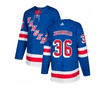 Men Adidas New York Rangers #36 Mats Zuccarello Royal Blue Home Authentic Stitched NHL Jersey