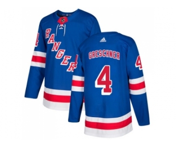 Men Adidas New York Rangers #4 Ron Greschner Royal Blue Home Authentic Stitched NHL Jersey