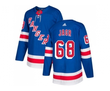 Men Adidas New York Rangers #68 Jaromir Jagr Royal Blue Home Authentic Stitched NHL Jersey