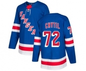 Men Adidas New York Rangers #72 Filip Chytil Blue Home Stitched NHL Jersey