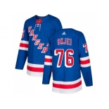 Men Adidas New York Rangers #76 Brady Skjei Royal Blue Home Authentic Stitched NHL Jersey