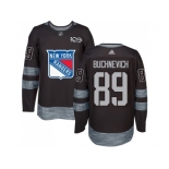 Men Adidas New York Rangers #89 Pavel Buchnevich Black 1917-2017 100th Anniversary Stitched NHL Jersey