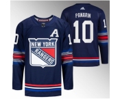 Men New York Rangers #10 Artemi Panarin Navy Stitched Jersey