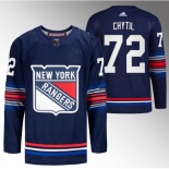 Men New York Rangers #72 Filip Chytil Navy Stitched Jersey