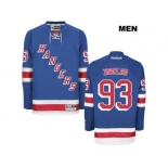 Men New York Rangers #93 mika zibanejad Blue Stitched NHL Jersey