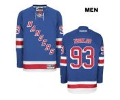 Men New York Rangers #93 mika zibanejad Blue Stitched NHL Jersey