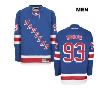 Men New York Rangers #93 mika zibanejad Blue Stitched NHL Jersey