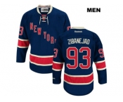 Men New York Rangers #93 mika zibanejad Dark Blue Alternate Stitched NHL Jersey