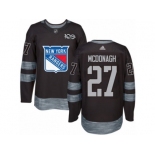 Men's Adidas New York Rangers #27 Ryan McDonagh Authentic Black 1917-2017 100th Anniversary NHL Jersey