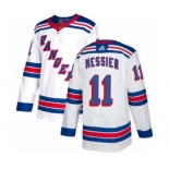 Men's New York Rangers #11 Mark Messier White Road Stitched Hockey Jersey