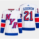 Men's New York Rangers #13 Alexis Lafreniere White 2024 Stadium Series Stitched Jersey