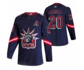 Men's New York Rangers #20 Chris Kreider Navy 2020-21 Reverse Retro Alternate Hockey Jersey