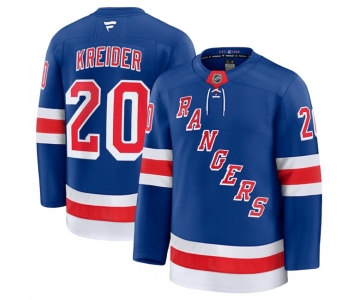 Men's New York Rangers #20 Chris Kreider Royal 2024-25 Home Stitched Jersey