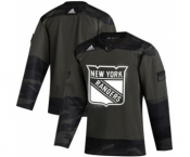 Men's New York Rangers 2019 Veterans Day Authentic Practice Hockey Jersey Camo