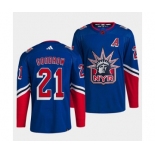 Men's New York Rangers #21 Barclay Goodrow Blue 2022 Reverse Retro Stitched Jersey