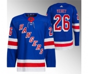 Men's New York Rangers #26 Jimmy Vesey Blue Stitched Jersey