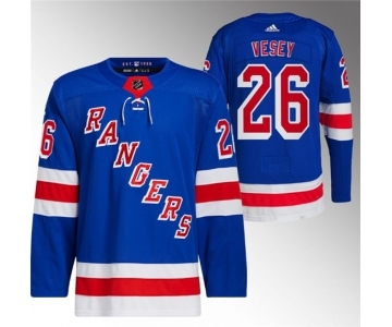 Men's New York Rangers #26 Jimmy Vesey Blue Stitched Jersey