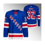 Men's New York Rangers #32 Jonathan Quick Royal Stitched Jersey