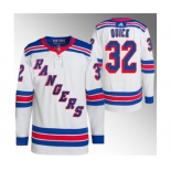 Men's New York Rangers #32 Jonathan Quick White Stitched Jersey