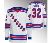 Men's New York Rangers #32 Jonathan Quick White Stitched Jersey