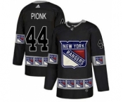 Men's New York Rangers #44 Neal Pionk Royal Blue Home USA Flag Stitched Hockey Jersey