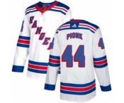 Men's New York Rangers #44 Neal Pionk White Road Stitched Hockey Jersey