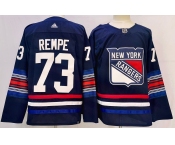 Men's New York Rangers #73 Matt Rempe Navy Alternate Authentic Jersey