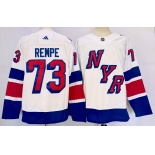 Men's New York Rangers #73 Matt Rempe White 2024 Stadi