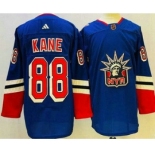 Men's New York Rangers #88 Patrick Kane Blue 2022 Reverse Retro Authentic Jersey