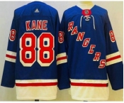 Men's New York Rangers #88 Patrick Kane Blue Authentic Jersey