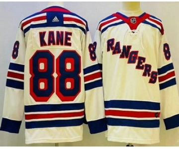 Men's New York Rangers #88 Patrick Kane White Authentic Jersey