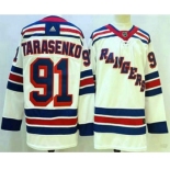 Men's New York Rangers #91 Vladimir Tarasenko White Stitched NHL Jersey