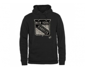 Men's New York Rangers Black Rink Warrior Pullover Hoodie