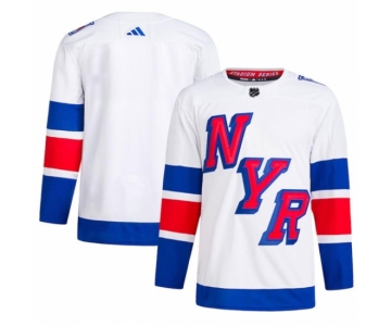 Men's New York Rangers Blank White 2024 Stadium Series Stitched Jersey