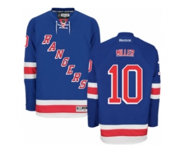 Men's Reebok New York Rangers #10 J.T. Miller Premier Royal Blue Home NHL Jersey