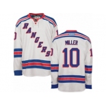 Men's Reebok New York Rangers #10 J.T. Miller Premier White Away NHL Jersey