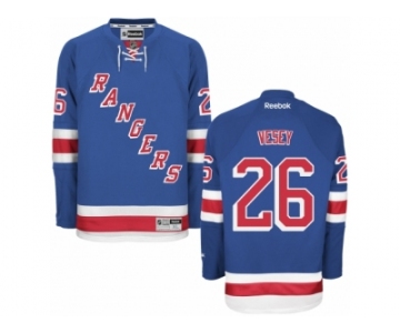 Men's Reebok New York Rangers #26 Jimmy Vesey Authentic Royal Blue Home NHL Jersey