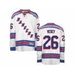 Men's Reebok New York Rangers #26 Jimmy Vesey Authentic White Away NHL Jersey