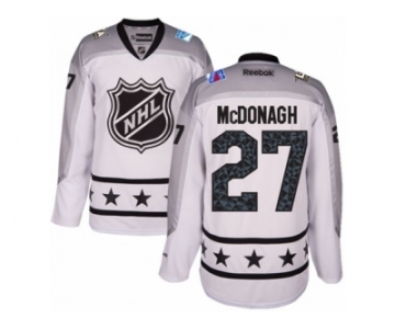 Men's Reebok New York Rangers #27 Ryan McDonagh Authentic White Metropolitan Division 2017 All-Star NHL Jersey