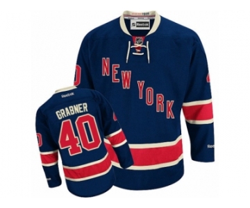 Men's Reebok New York Rangers #40 Michael Grabner Authentic Navy Blue Third NHL Jersey