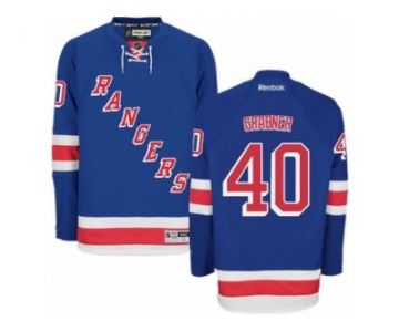 Men's Reebok New York Rangers #40 Michael Grabner Authentic Royal Blue Home NHL Jersey