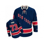 Men's Reebok New York Rangers #73 Brandon Pirri Authentic Navy Blue Third NHL Jersey