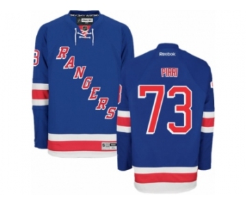 Men's Reebok New York Rangers #73 Brandon Pirri Authentic Royal Blue Home NHL Jersey