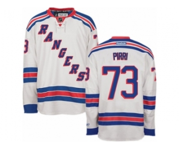 Men's Reebok New York Rangers #73 Brandon Pirri Authentic White Away NHL Jersey