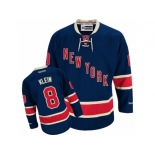 Men's Reebok New York Rangers #8 Kevin Klein Authentic Navy Blue Third NHL Jersey