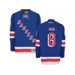 Men's Reebok New York Rangers #8 Kevin Klein Authentic Royal Blue Home NHL Jersey