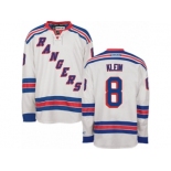 Men's Reebok New York Rangers #8 Kevin Klein Authentic White Away NHL Jersey